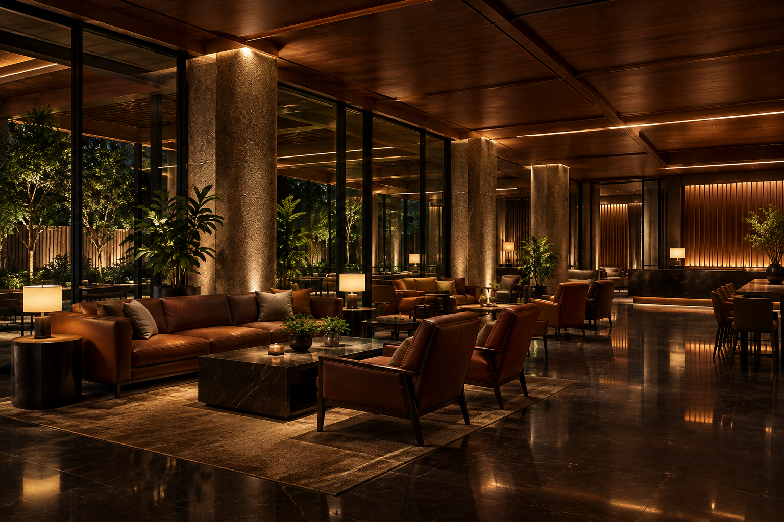 Hotel lobby
